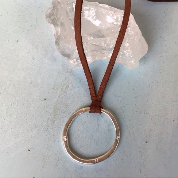 New Sundance Charm Leather Cord Necklace - Picture 3 of 8